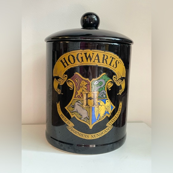 Harry Potter Hogwarts Apothecary Crest Ceramic Canister Cookie Jar, Large - Picture 1 of 5